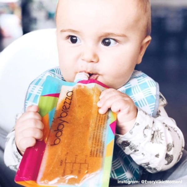 Baby Brezza Yıkanabilir Bebek Beslenme ve Gıda Poşetleri