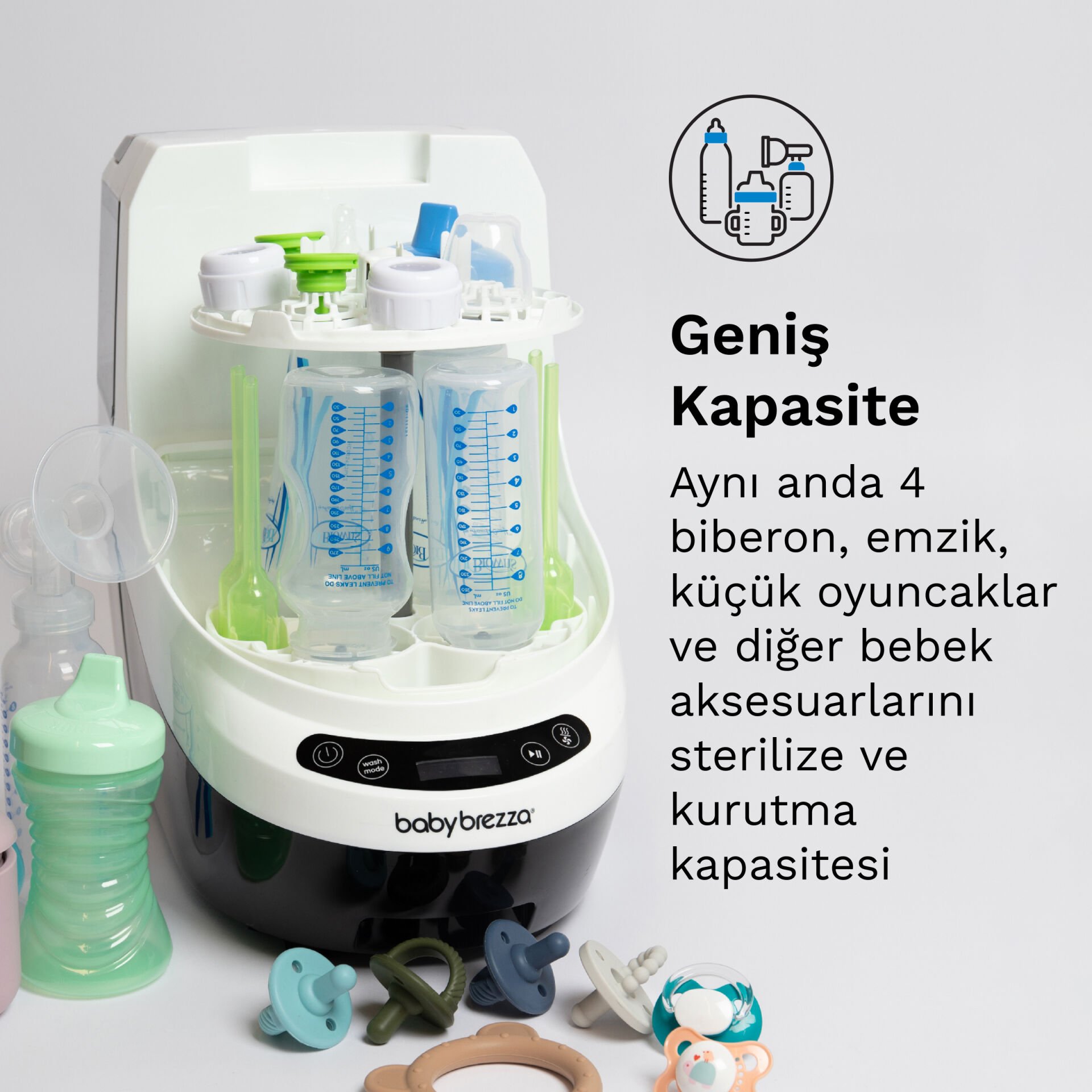 babyuru Bottle Washer Pro Biberon Yıkayıcı Kurutucu Sterilizatör | Baby Brezza
