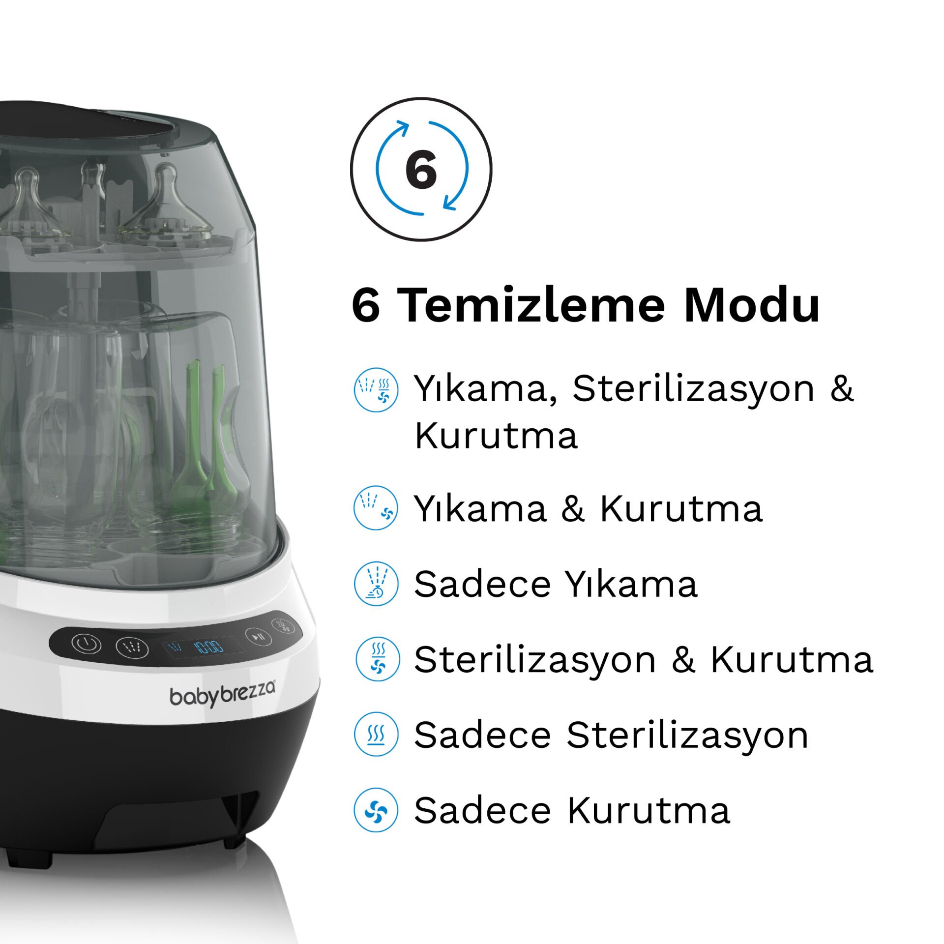 Bottle Washer Pro Biberon Yıkayıcı Kurutucu Sterilizatör | Baby Brezza